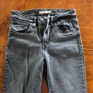 Levi Strauss 721 High Rise Gray Jeans